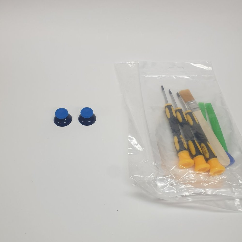 XBOX 360 One Series S/X Blue/Black Analog Thumb Sticks And Controller Tools